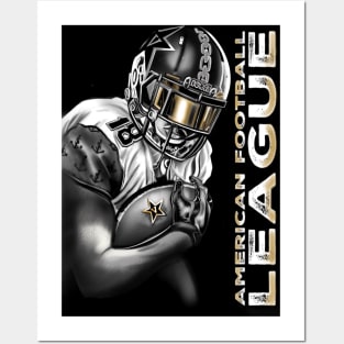 American football league painting Posters and Art